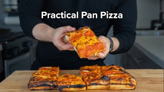 My favorite pizza to cook at home Detroit Style [upl. by Luckin]