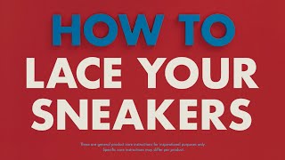 How to Lace Your Sneakers  TOMMY HILFIGER [upl. by Brittany]