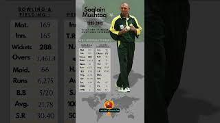 Saqlain Mushtaq  Cricketer ODI Statistics 📊 [upl. by Lubow]