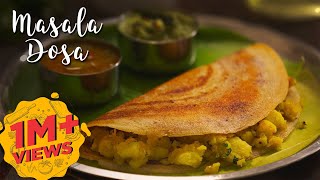 Masala Dosa  Dosa Batter Recipe  Potato Curry  Breakfast Recipes [upl. by Kirsti]