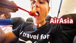 AirAsia FOOD REVIEW  Flying From Bangkok to Denpasar Bali [upl. by Fineberg]