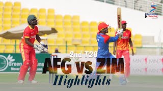 Afghanistan vs Zimbabwe Highlights  2nd T20  Afghanistan vs Zimbabwe in UAE 2021 [upl. by Rratsal]