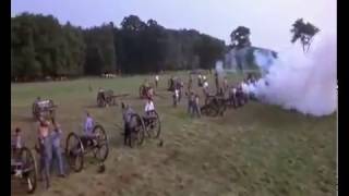 Picketts Charge 3rd Day Gettysburg 1863  the preparatory artillery barrage [upl. by Eno]