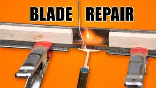 Bandsaw Blade Repair  How to Solder Bandsaw Blades [upl. by Engleman744]