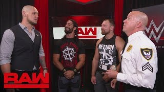 Dean Ambrose amp Seth Rollins consider pressing charges against Baron Corbin Raw Sept 10 2018 [upl. by Kalil473]