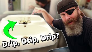 How to Fix a Dripping Bathroom Sink Faucet Double Handle [upl. by Loredo]