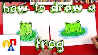 How To Draw A Cartoon Frog [upl. by Westerfield157]