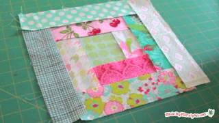 Log Cabin Quilt Block Tutorial [upl. by Learsiy938]