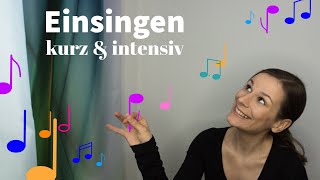 Einsingen kurz und intensiv  singdude [upl. by Enihpled]