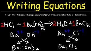 How To Write Chemical Equations From Word Descriptions [upl. by Dacia]