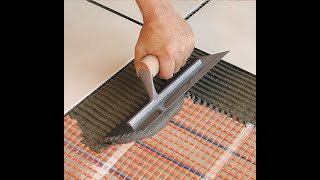 How to Install a SunTouch Electric Floor Heating Mat [upl. by Schroth]