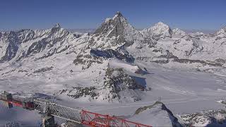 Webcam Zermatt  Matterhorn Glacier Paradise [upl. by Luwana]