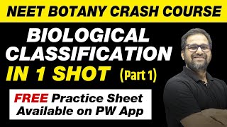 Biological Classification in 1 Shot Part 1  All Theory Tricks amp PYQs  Class 11  NEET [upl. by Weissberg434]