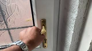 UPVC door stuck deadlock [upl. by Tjader]