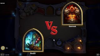 Book of Heroes Thrall vs Garrosh Hellscream  Hearthstone Book of Heroes [upl. by Astor579]