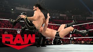 Seth Rollins vs WALTER Raw Nov 11 2019 [upl. by Neelsaj]