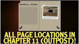 ALL PAGE LOCATIONS IN CHAPTER 11 OUTPOST BOOK 1 ROBLOX PIGGY [upl. by Laurentium]