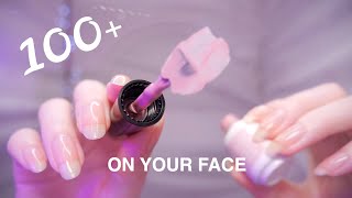 ASMR 100 TRIGGERS on YOUR FACE First Person  NonStop Tingles [upl. by Babara53]