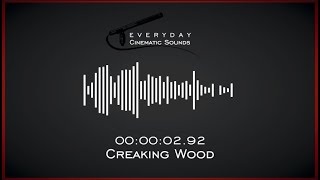 Creaking Wood  HQ Sound Effects [upl. by Notneuq]