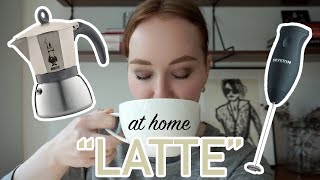 HOW TO MAKE A quotLATTEquot AT HOME moka pot  frother [upl. by Arraek]