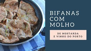 Bifanas com molho de mostarda e vinho do Porto receitarapida [upl. by Arinaid704]