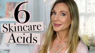 6 BEST Skincare Acids for AntiAging For Firmer Brighter Clearer Glowing Skin [upl. by Tayler]