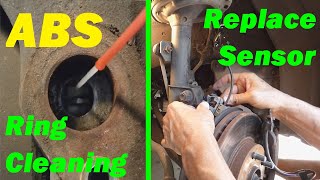 ABS Wheel Sensor Replacement amp Sensor Ring Cleaning  EASY How To [upl. by Idalina]