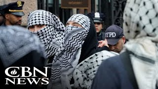 Violent AntiIsrael Protest Erupts at Barnard College [upl. by Adnoek420]