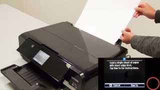 How to Print Using Rear Paper Feed Epson XP720XP820XP860XP710XP810XP950 NPD5209 [upl. by Yllaw]