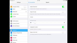 Text to Speech on an iPad or any iOS device [upl. by Nylleoj]