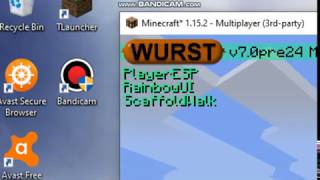 How to get the Wurst hacked client for minecraft using TLauncher [upl. by Fanestil347]