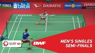 SF  MS  Kento MOMOTA JPN 1 vs Viktor AXELSEN DEN 6  BWF 2019 [upl. by Golden]