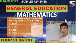 UPDATED GENERAL EDUCATION LET REVIEWER MATHEMATICS [upl. by Pascal]