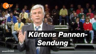 das aktuelle sportstudio Die Pannensendung aus dem Jahr 1986  ZDFsport [upl. by Eelsha]