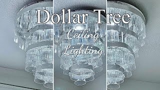 DOLLAR TREE CHANDELIER DIY DOLLAR TREE LIGHTING [upl. by Julissa]