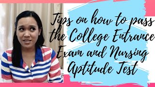 College Entrance Exam and Nursing Aptitude Test Tips BamblebimPhilippines [upl. by Hazrit]