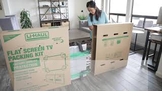 How the UHaul Flat Screen TV Box Makes Moving a TV Easier [upl. by Eednar]