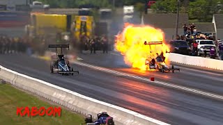 NHRA Crashes amp Engine Explosions [upl. by Nennahs]