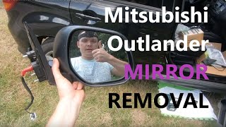 How to Remove MIRROR on Mitsubishi Outlander 2010 2020 [upl. by Baldridge]