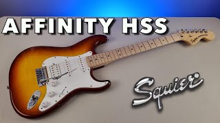 Strat on Fire  Squier Affinity Stratocaster Sienna Sunburst HSS Deep Dive Review [upl. by Nohsram]