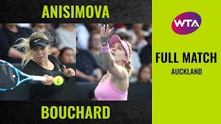 Amanda Anisimova vs Eugenie Bouchard  Full Match  2020 Auckland Quarterfinal [upl. by Renrew]