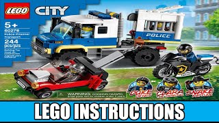 LEGO Instructions – Police Prisoner Transport – 60276 LEGO City [upl. by Cami]