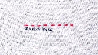 How to do a Running Stitch [upl. by Eilojne]