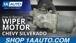 How to Replace Wiper Motor 0713 Chevy Silverado [upl. by Nawuj139]