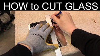 How to Cut Mirror Glass  QUICK [upl. by Kyriako975]