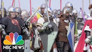 For Glory amp Honor Medieval Reenactors Go To Battle  Originals  NBC News [upl. by Fesuy]