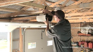 How To Install A Garage Door Opener [upl. by Hannazus]