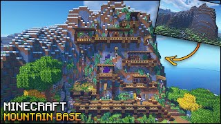 Minecraft Mountain Base with EVERYTHING you NEED to Survive [upl. by Lichter]