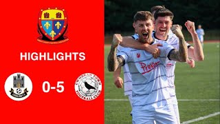 Caerleon 05 Cwmbrân Town  Gwent FA Senior cup  Quarter final highlights [upl. by Ial]