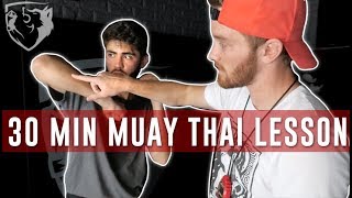 Muay Thai Training 101 Full Beginners Class [upl. by Enovaj]